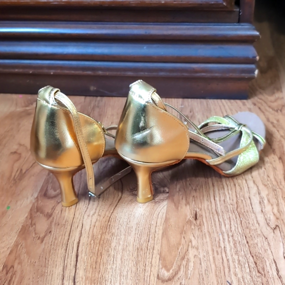 Sansha gold dance heels 2.5" heel